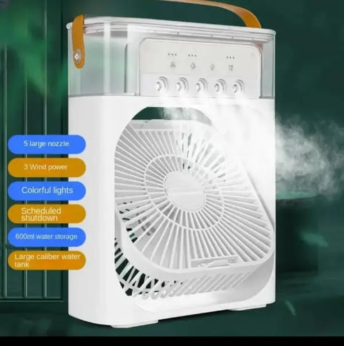 Portable Air Cooler Fan – 5 Spray Mist Cooling Fan
