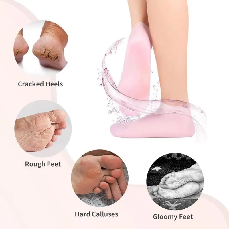Soft Silicone Moisturizing Gloves – Reusable