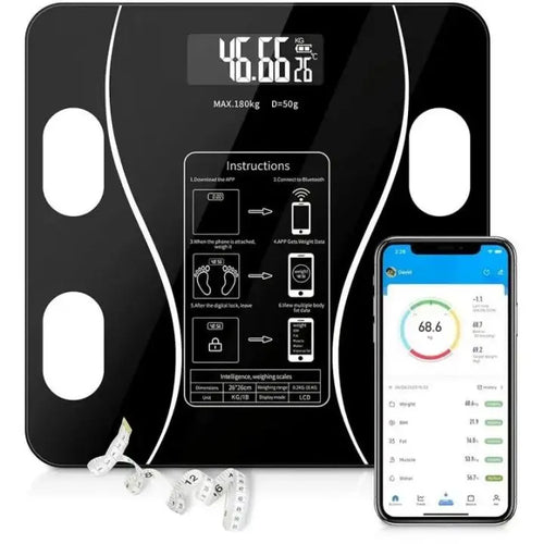 Smart Digital Bluetooth Weighing Scale 180KG with Body Fat & BMI Analyzer