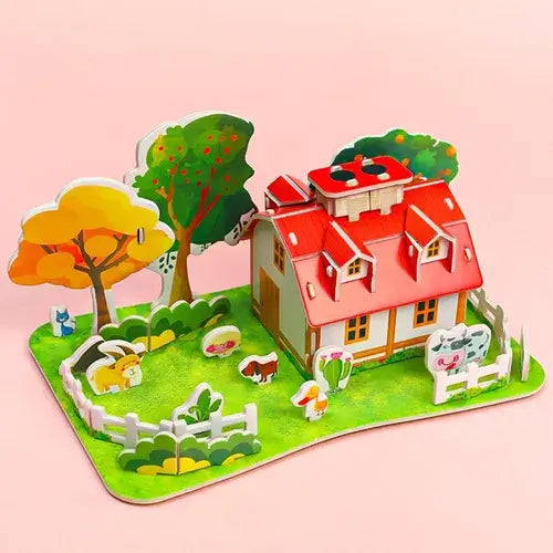 🧩 3D DIY Jigsaw Paper Puzzle Toy