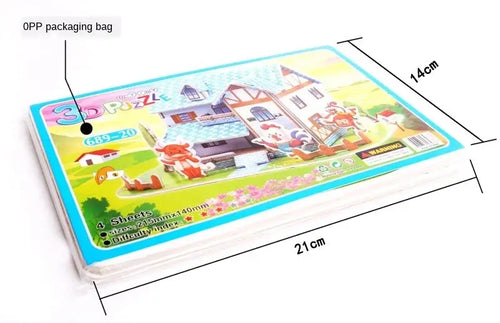 🧩 3D DIY Jigsaw Paper Puzzle Toy