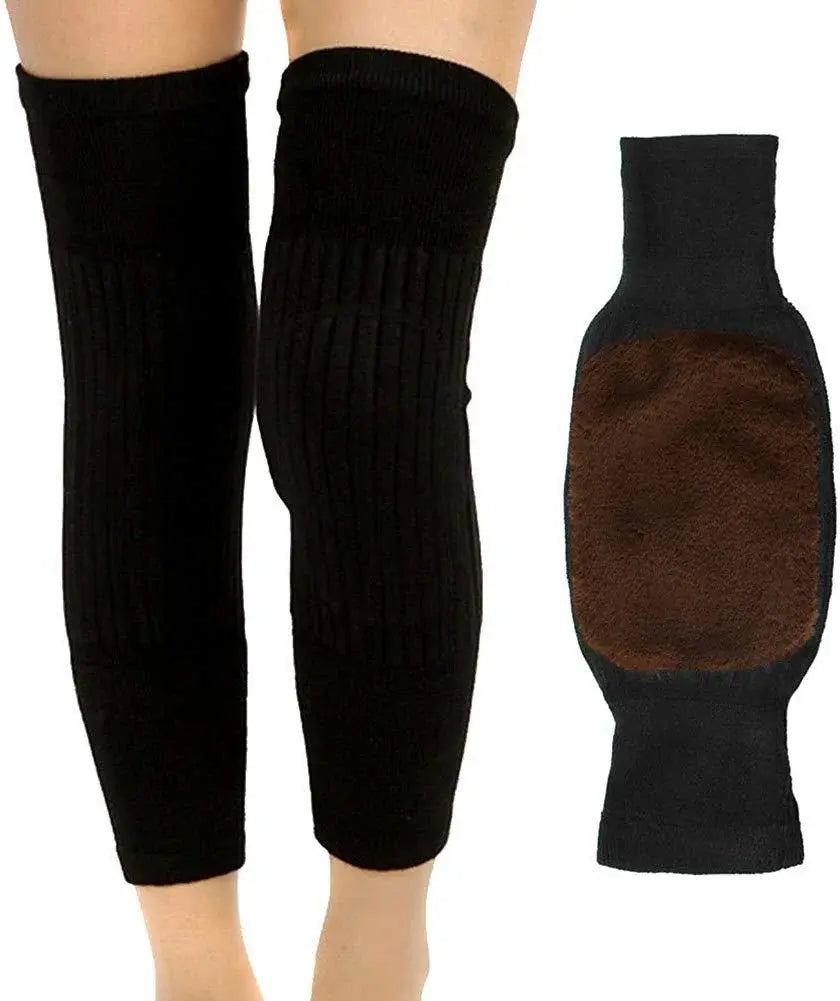Thermal Knee Warmers – Soft Fleece Knee Support Sleeves