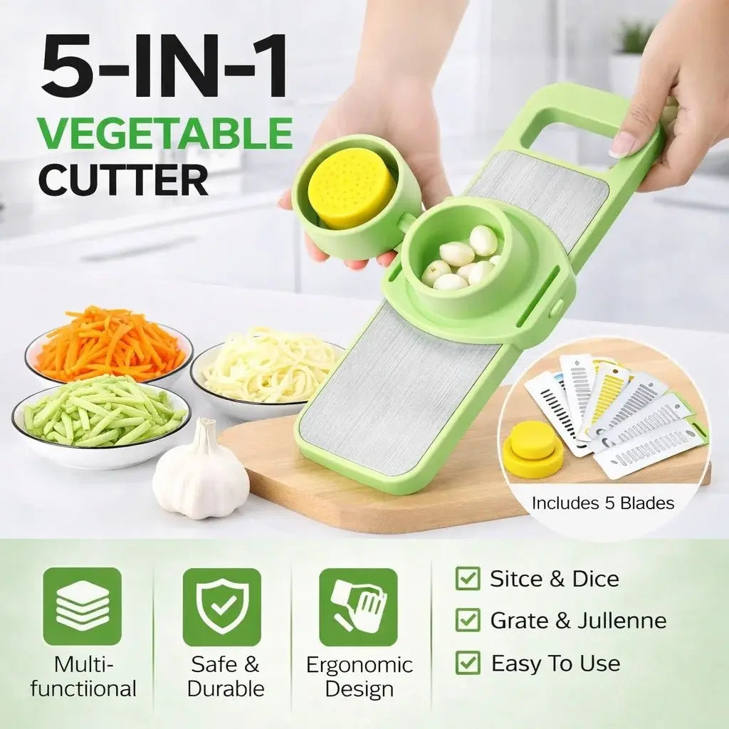 5 in 1 Vegetable Slicer & Cutter