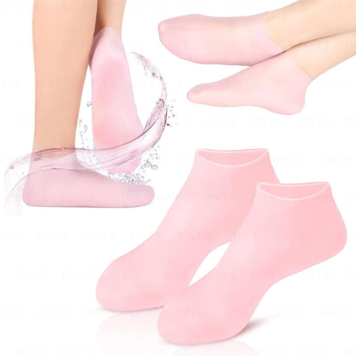 Soft Silicone Moisturizing Gloves – Reusable