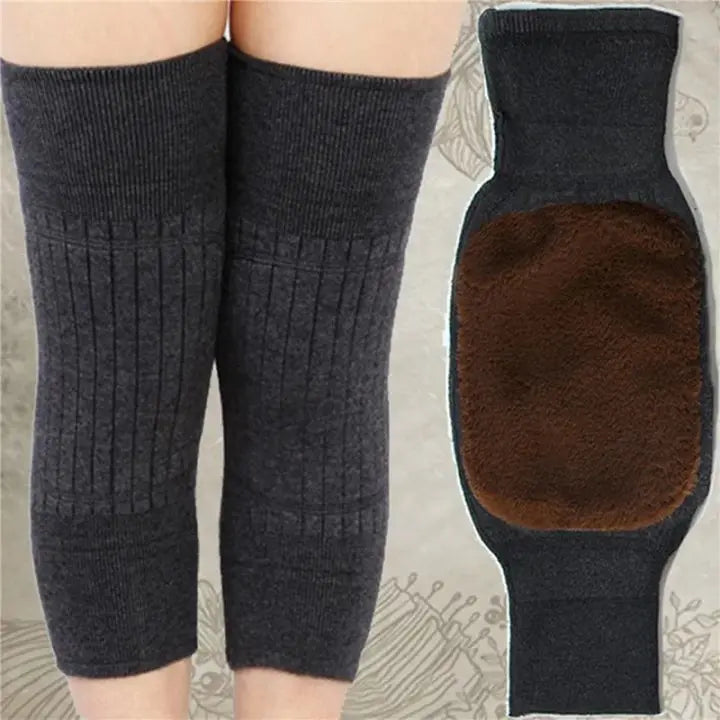 Thermal Knee Warmers – Soft Fleece Knee Support Sleeves