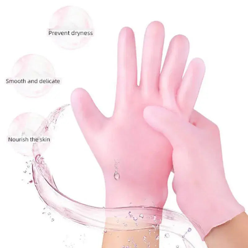 Soft Silicone Moisturizing Gloves – Reusable
