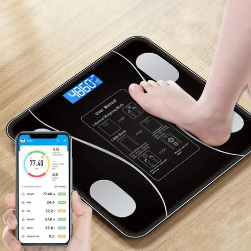 Smart Digital Bluetooth Weighing Scale 180KG with Body Fat & BMI Analyzer