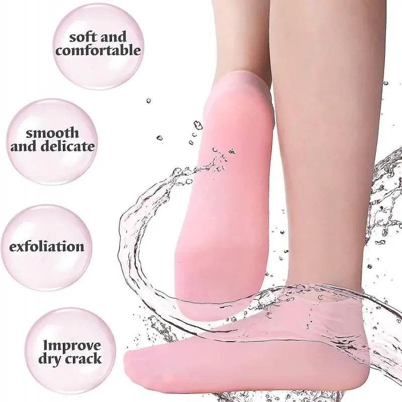 Soft Silicone Moisturizing Gloves – Reusable